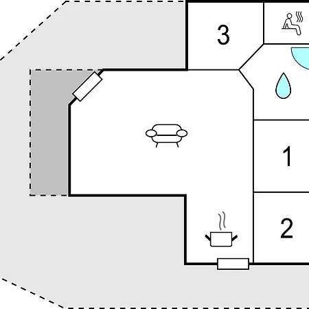 Feriehus Three-bedroom Holiday With A Hot Tub 04